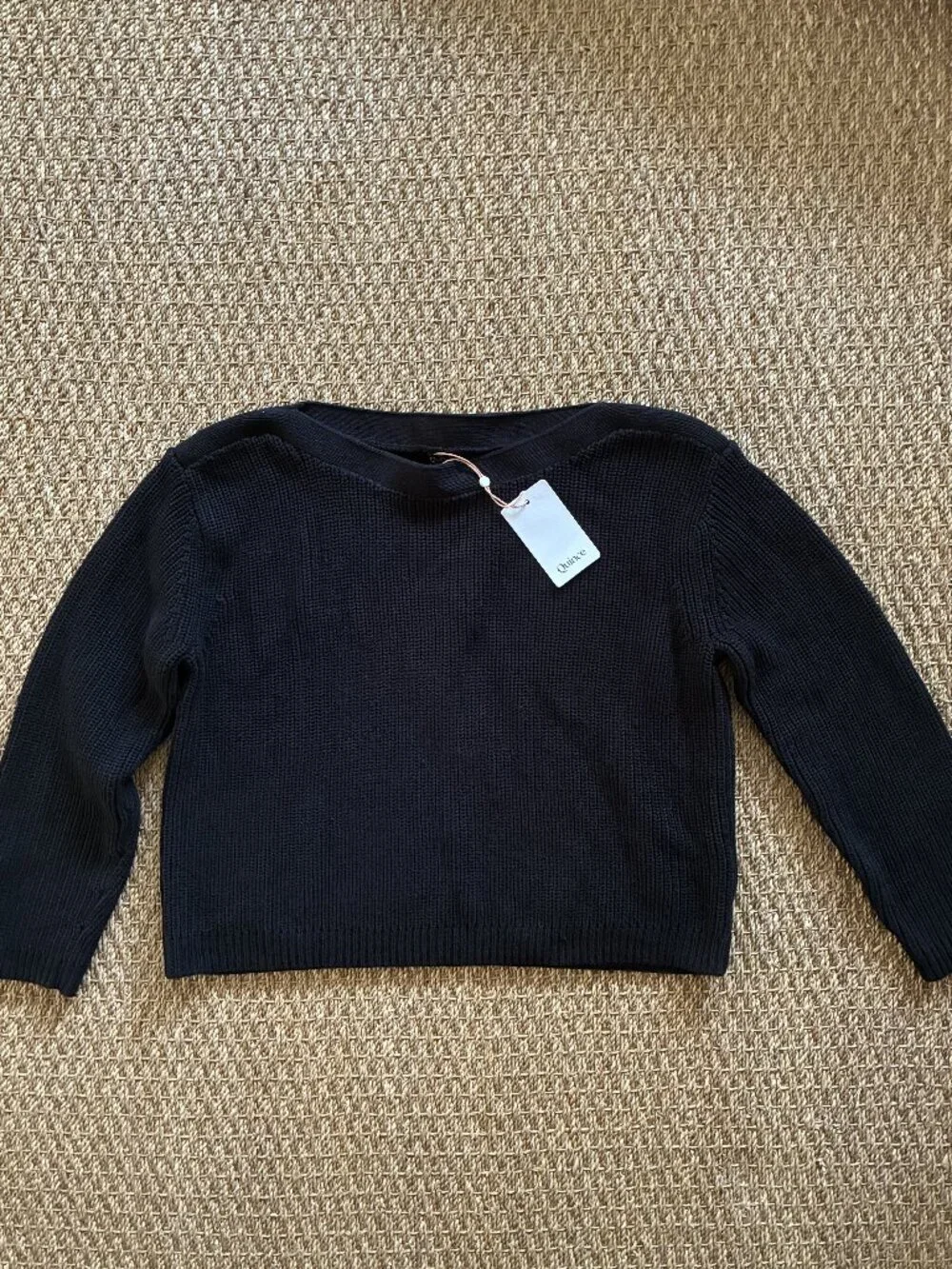 Quince Women's 100% Organic Cotton Fisherman Boatneck Sweater, Size M